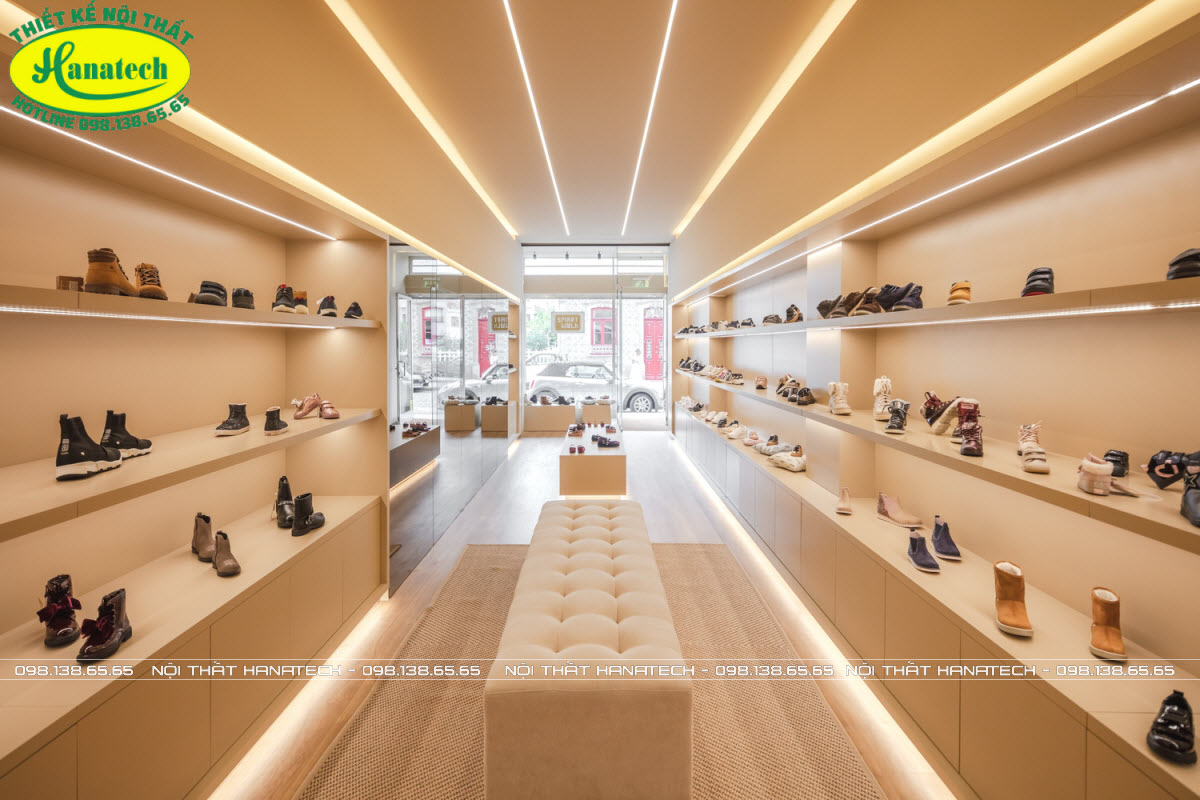Thiết kế cửa hàng giày dép tại Lâm Đồng