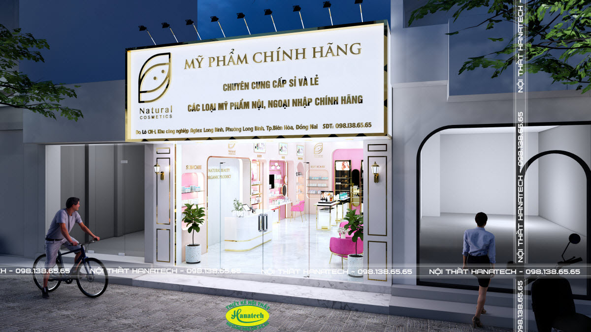 Thiết kế shop Mỹ Phẩm tại Lâm Đồng