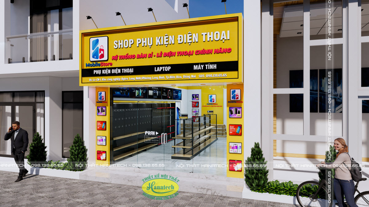 Thiết kế shop phụ kiện điện thoại