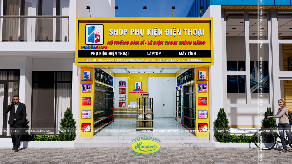 Thiết kế shop phụ kiện điện thoại