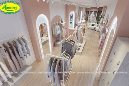Thiết kế thi công nội thất cho shop thời trang tại Lâm Đồng