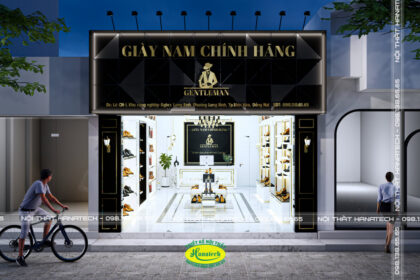 Thiết kế thi công nội thất cho cửa hàng giày dép tại Lâm Đồng