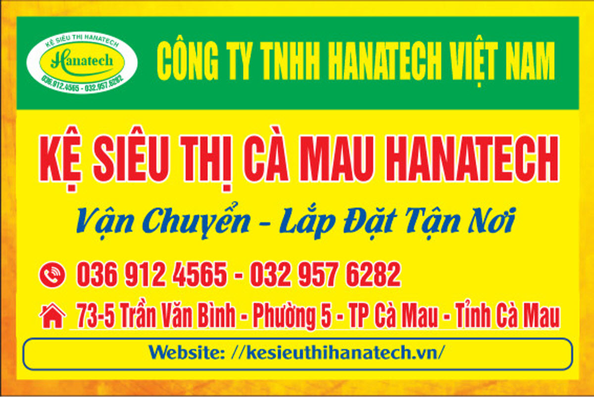 Giá kệ siêu thị trưng bày sản phẩm tại Cà Mau