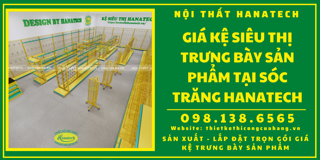 Giá kệ siêu thị bán hàng tại Sóc Trăng