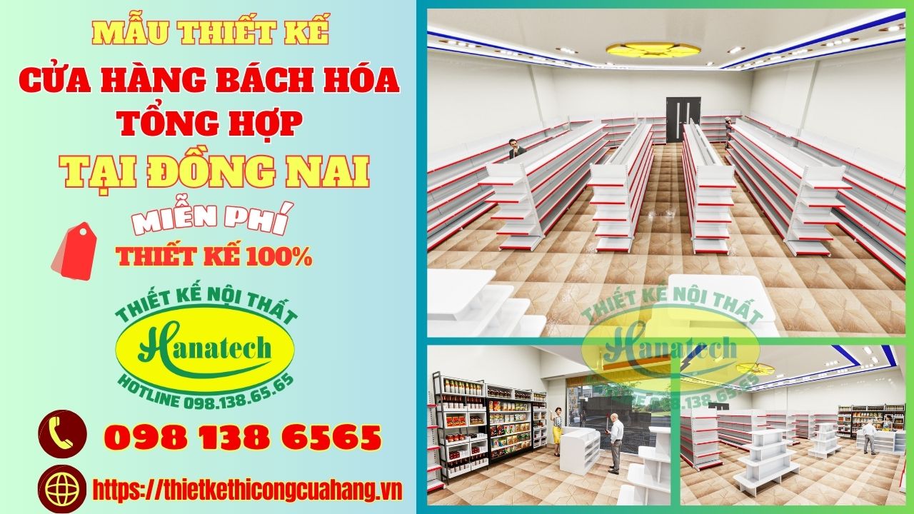 Mẫu thiết kế cửa hàng bách hóa tổng hợp tại Đồng Nai