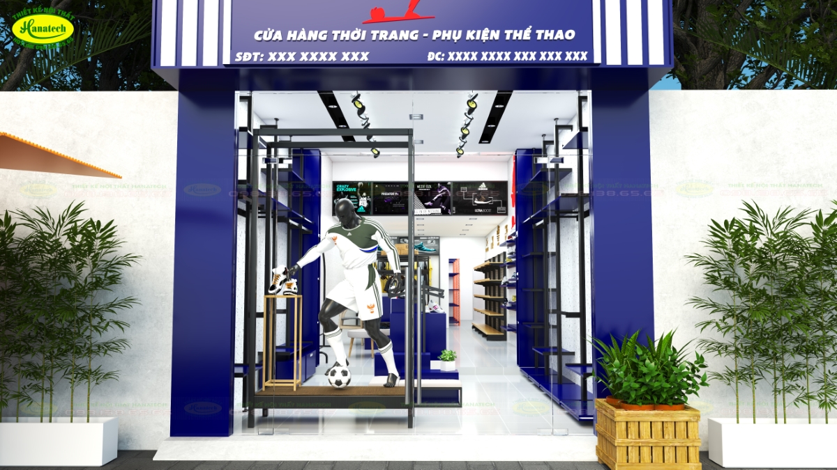 Thiết kế cửa hàng thể thao