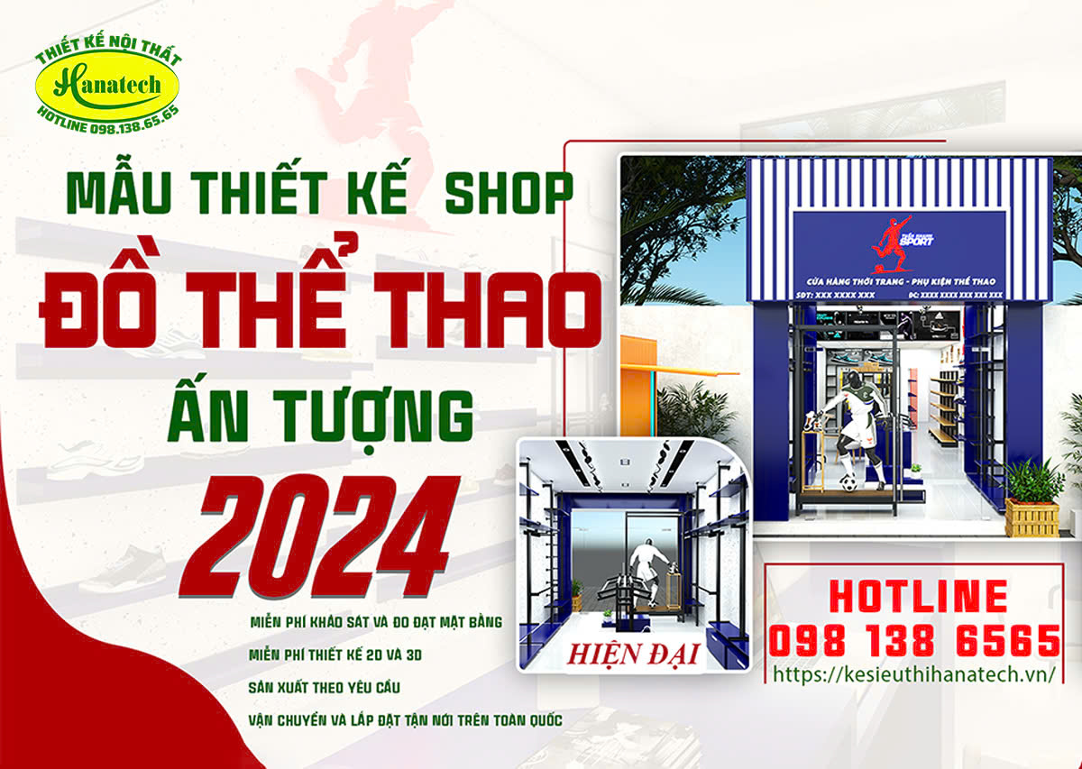 Thiết kế cửa hàng thể thao