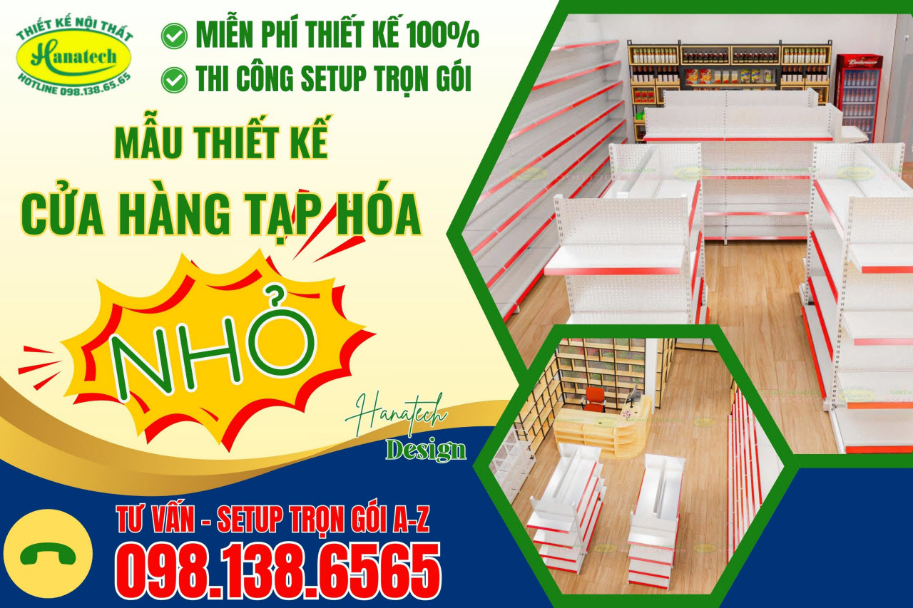 Thiết kế cửa hàng tạp hóa