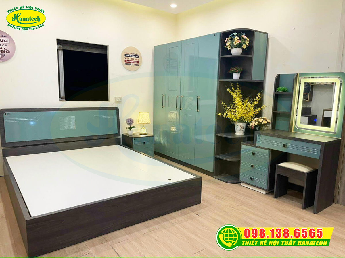 Giường ngủ gỗ công nghiệp MDF