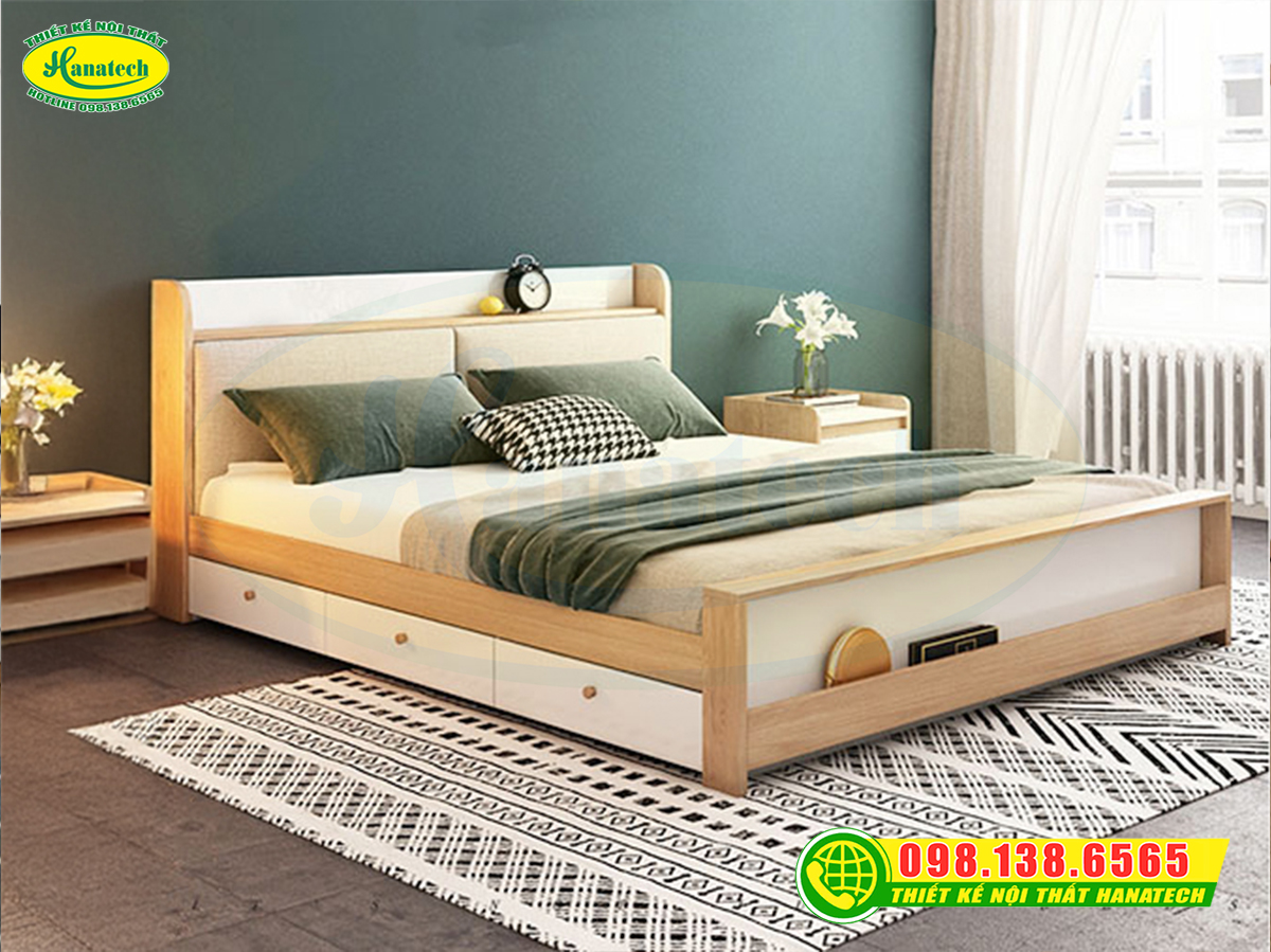 Giường ngủ gỗ công nghiệp MDF