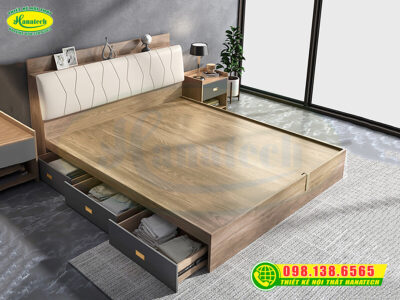 Giường ngủ gỗ công nghiệp MDF