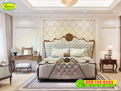 Giường ngủ sang trọng tân cổ điển