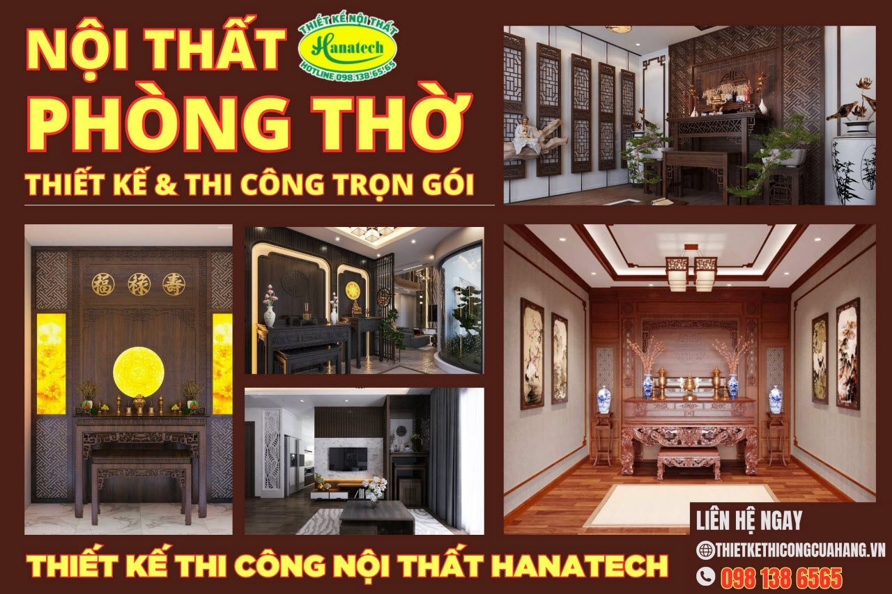 Nội Thất Phòng Thờ - Thiết kế và thi công phòng thờ Trọn Gói 