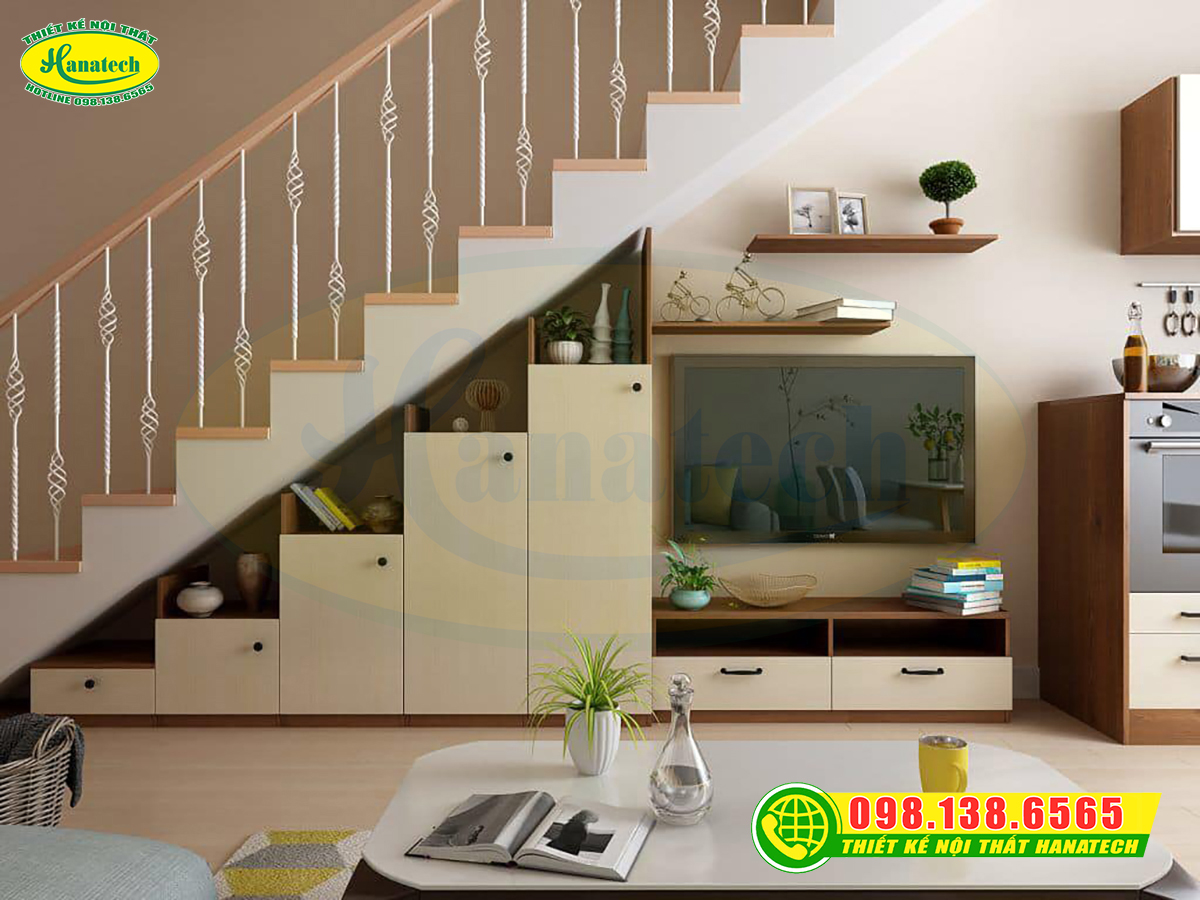 Tủ kệ gầm cầu thang