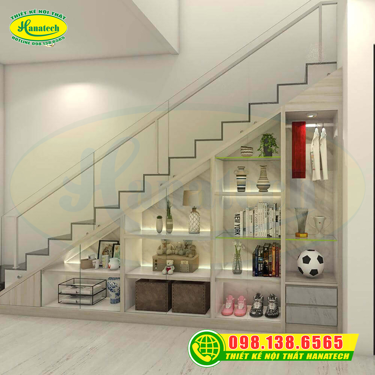 Tủ kệ gầm cầu thang