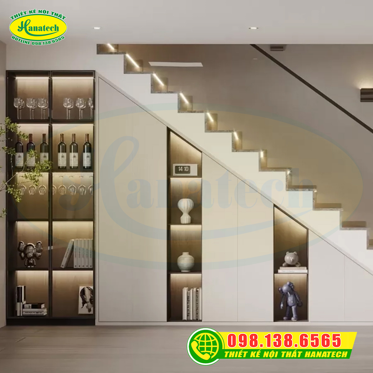 Tủ kệ gầm cầu thang