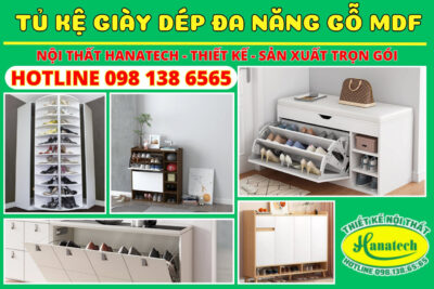 Tủ kệ giày dép gỗ MDF đa năng