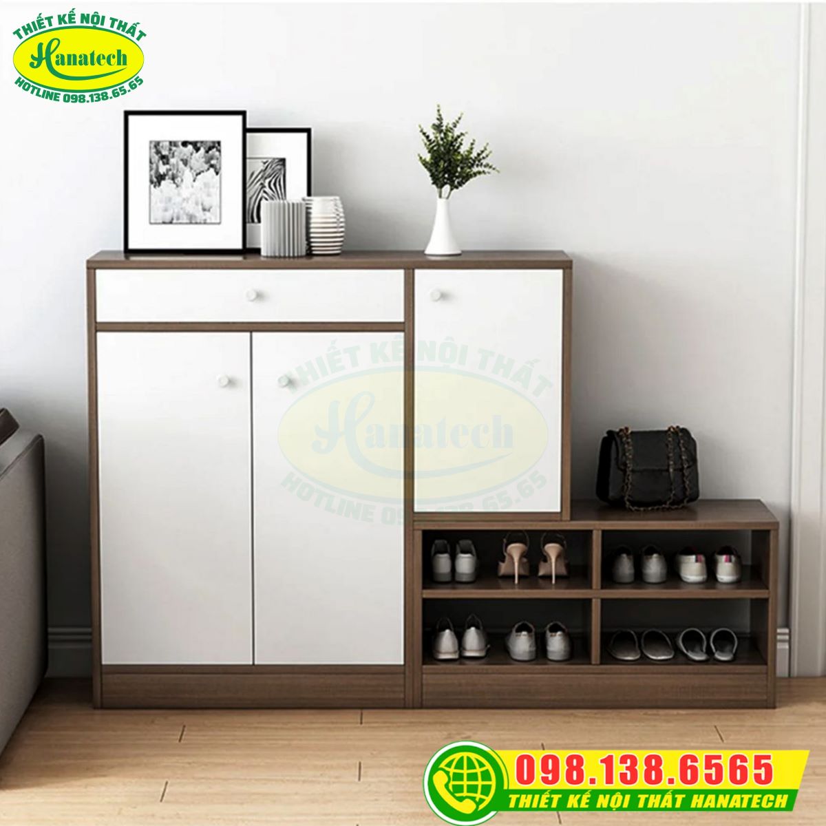 Tủ kệ giày dép gỗ MDF đa năng