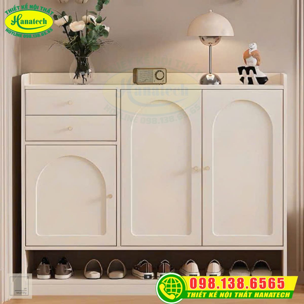 Tủ kệ giày dép gỗ MDF đa năng