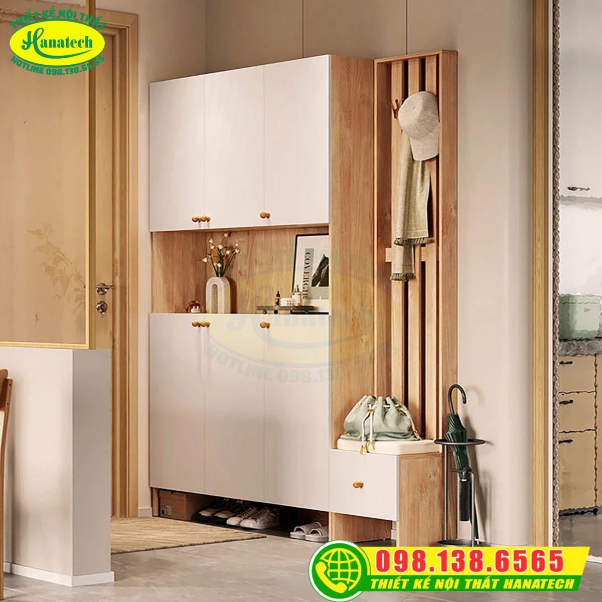 Tủ kệ giày dép gỗ MDF đa năng