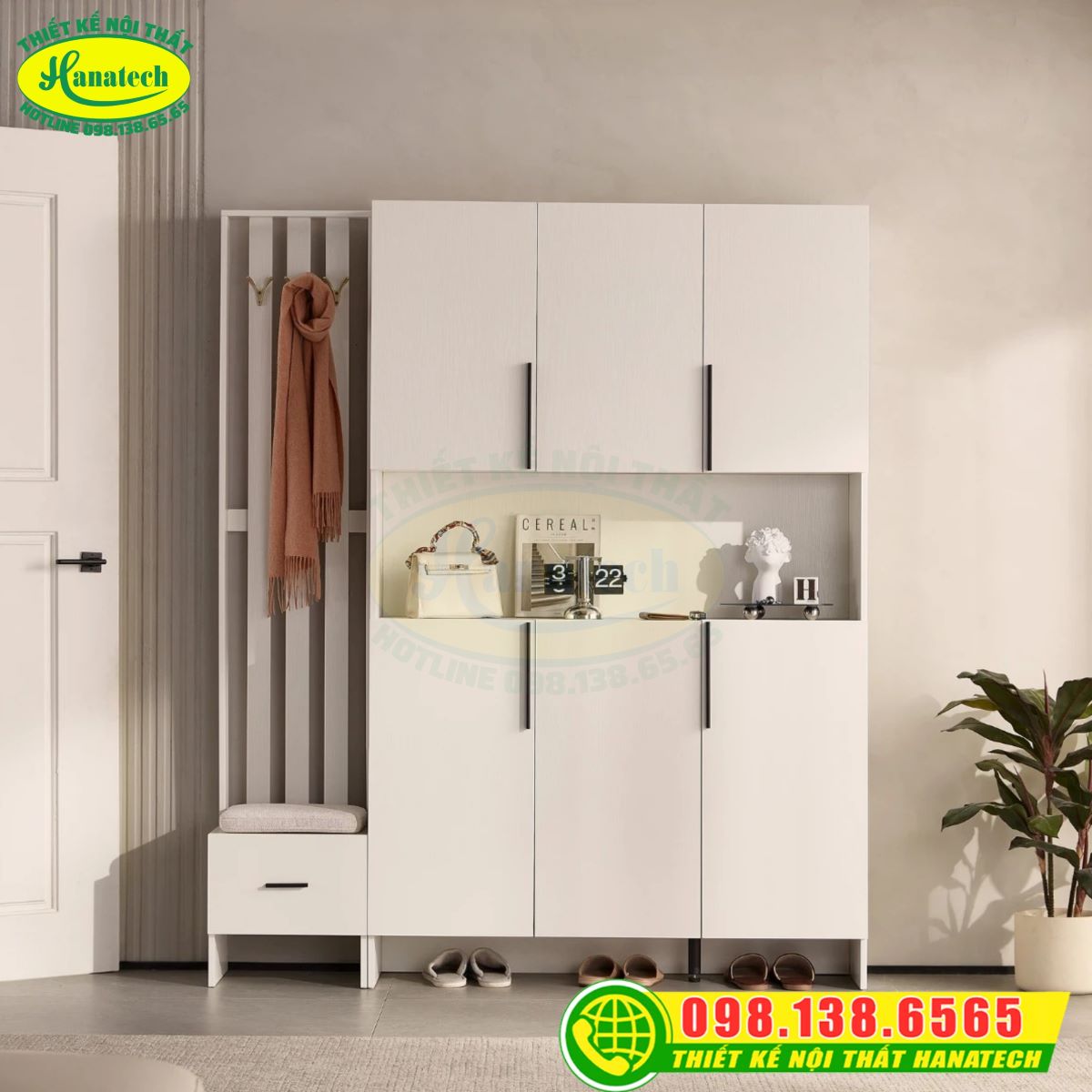 Tủ kệ giày dép gỗ MDF đa năng