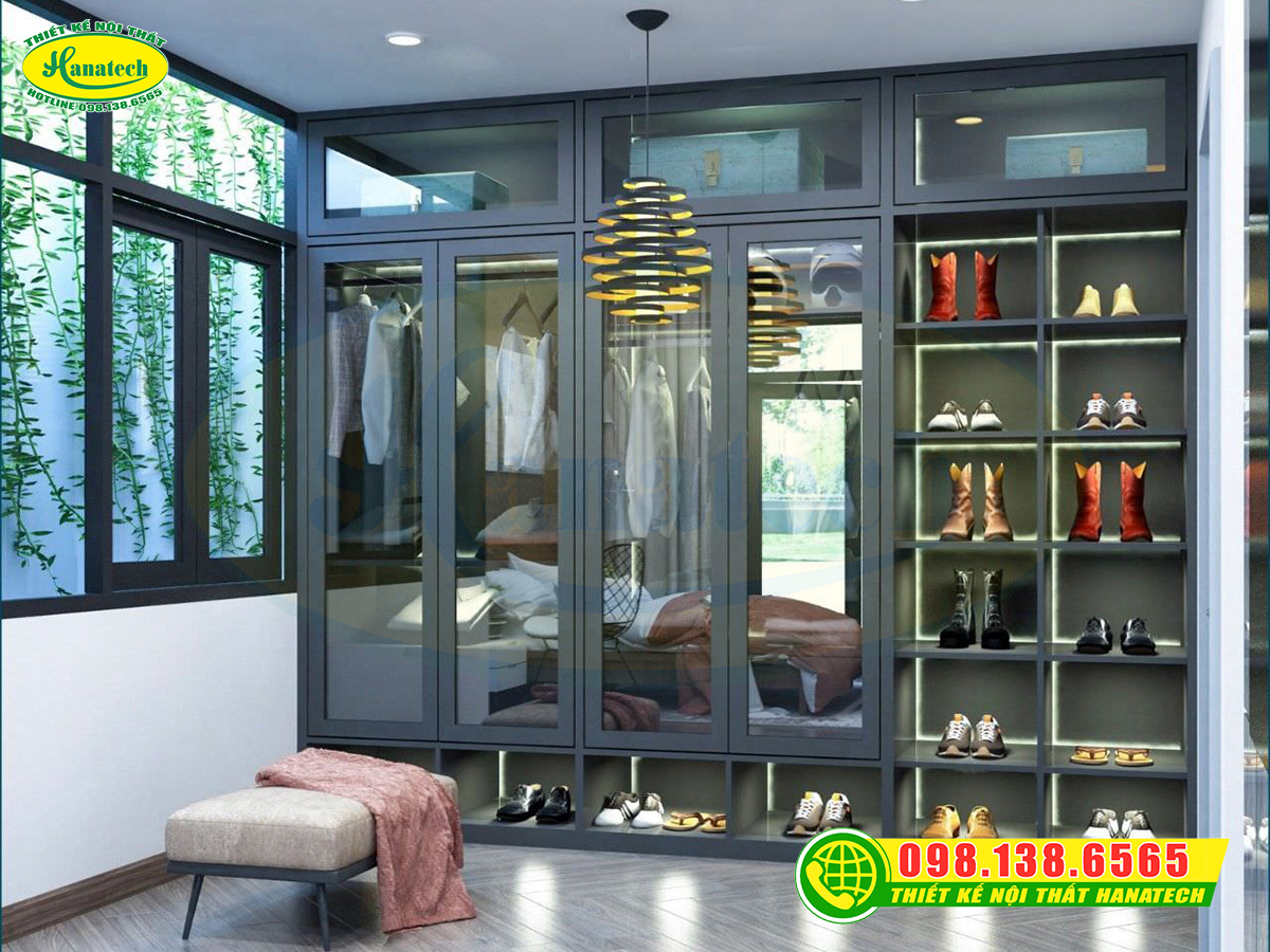 Tủ quần áo gỗ công nghiệp MDF