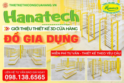 Mẫu thiết kế cửa hàng đồ gia dụng sang, đẹp