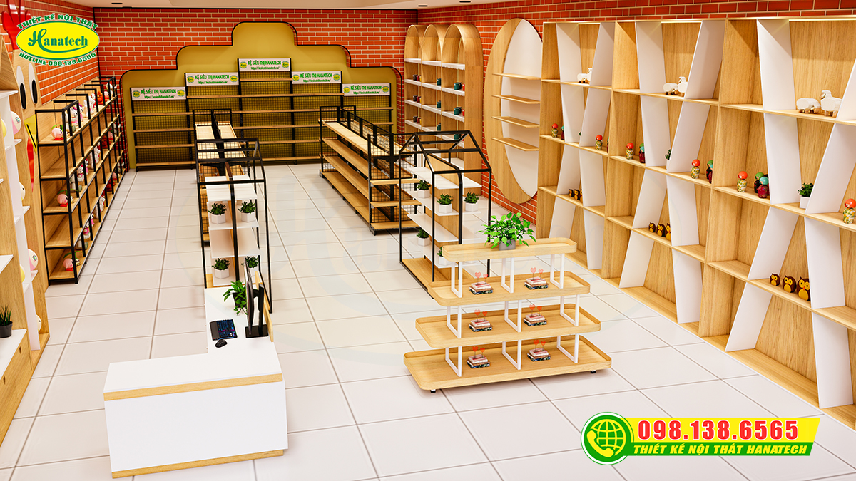 Thiết kế 3D cửa hàng đồ lưu niệm hút khách trong năm 2025
