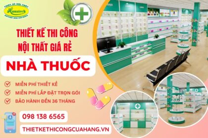 Thiết kế 3D nhà thuốc – Không gian kinh doanh đạt chuẩn GPP