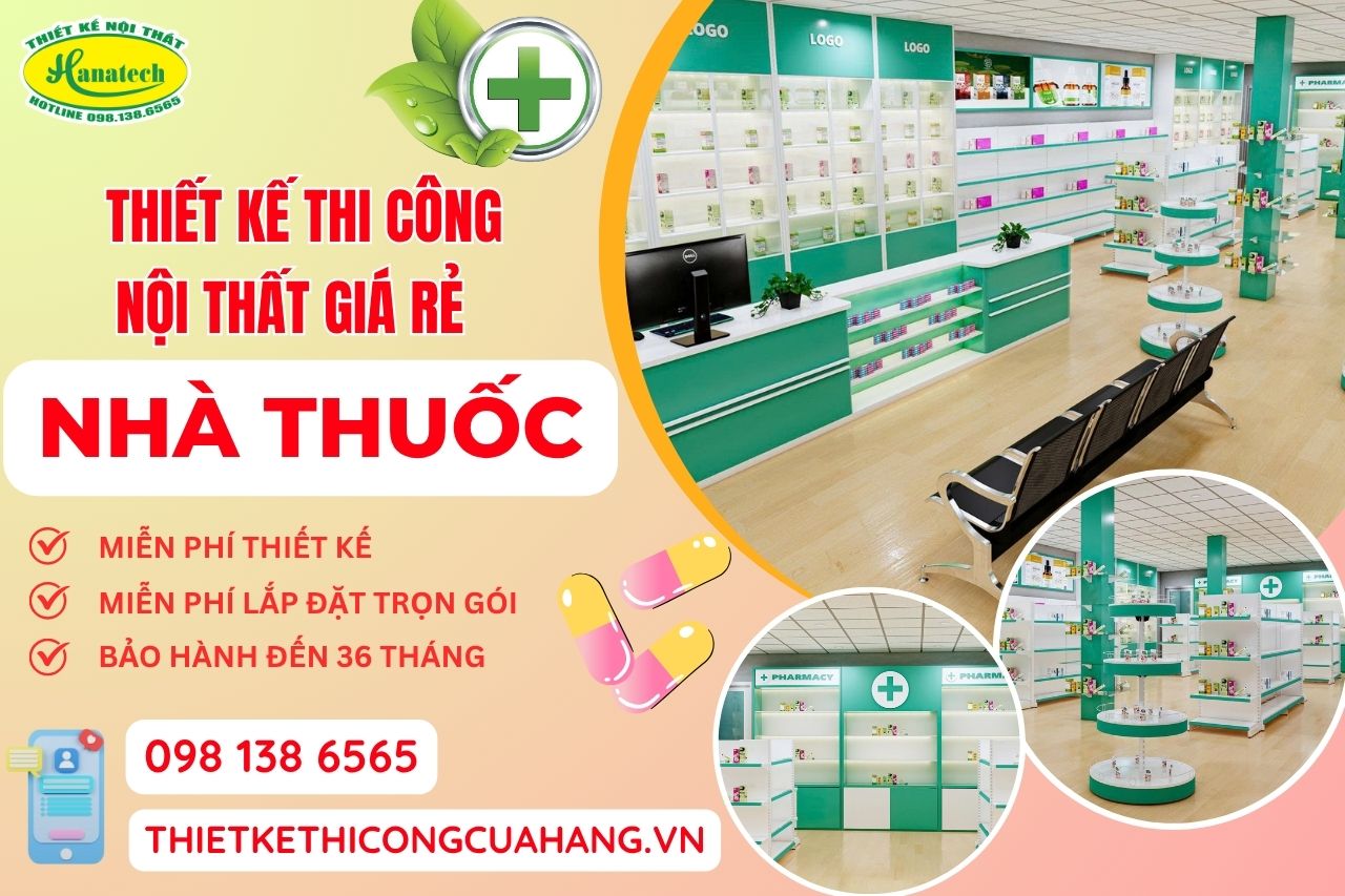 Thiết kế 3D nhà thuốc – Không gian kinh doanh đạt chuẩn GPP