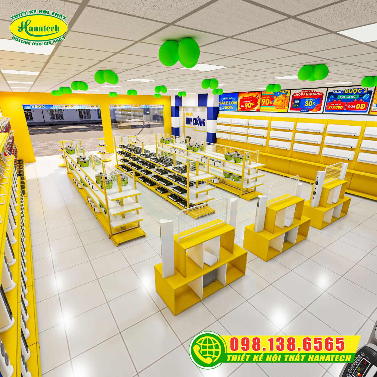 Thiết kế cửa hàng điện máy đẹp