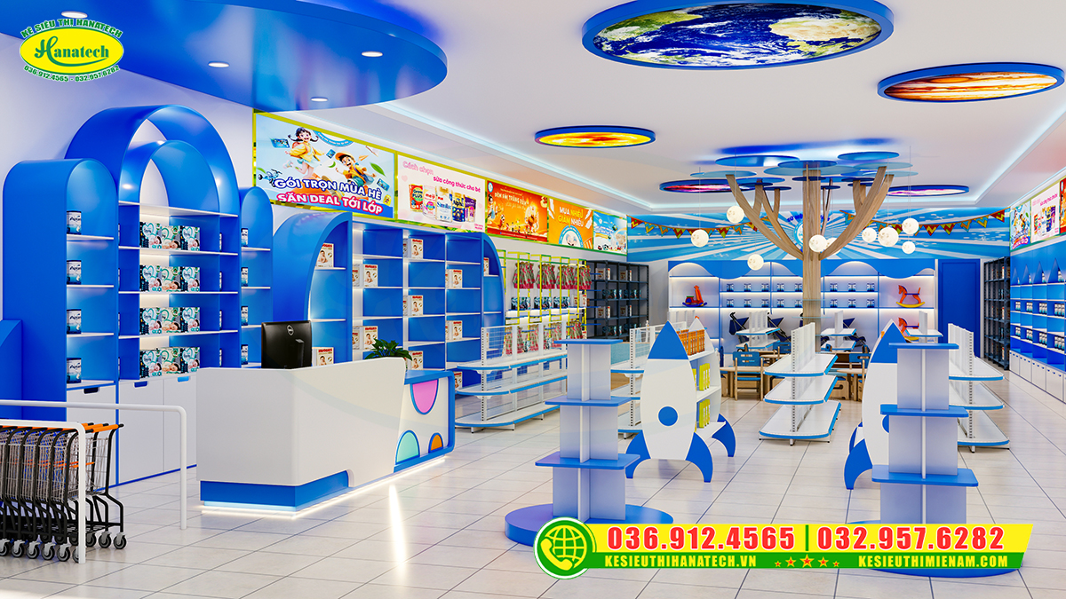 Gợi ý mẫu thiết kế shop bỉm sữa đẹp và chuyên nghiệp