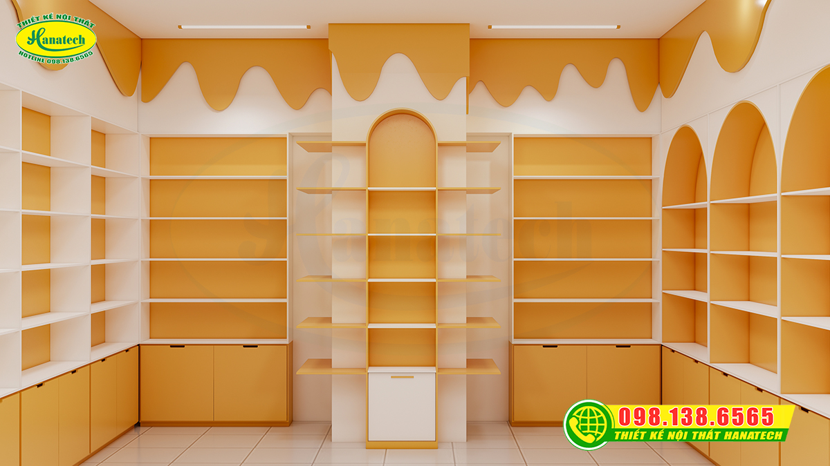 Thiết kế shop bỉm sữa sang trọng