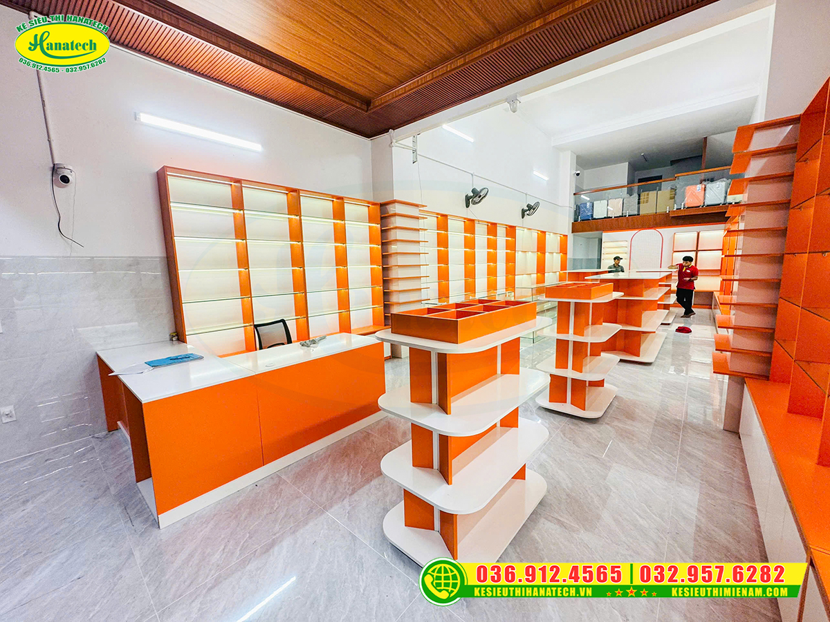 NỘI THẤT SHOP CỬA HÀNG BẰNG GỖ MDF TẠI LONG THÀNH ĐỒNG NAI