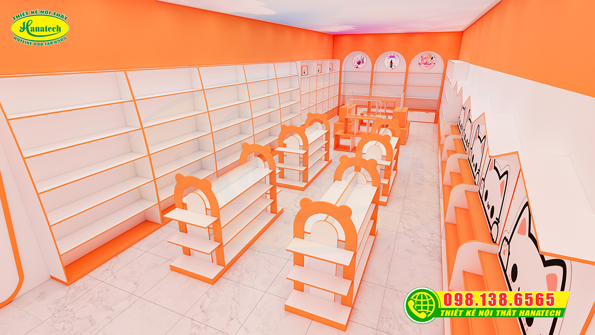 Mẫu thiết kế showroom mỹ phẩm sang đẹp, tối ưu chi phí đầu tư