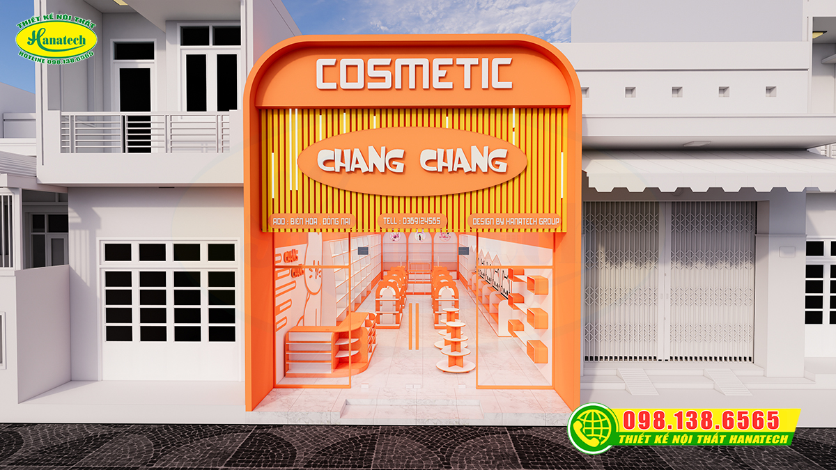 Mẫu thiết kế showroom mỹ phẩm sang đẹp, tối ưu chi phí đầu tư