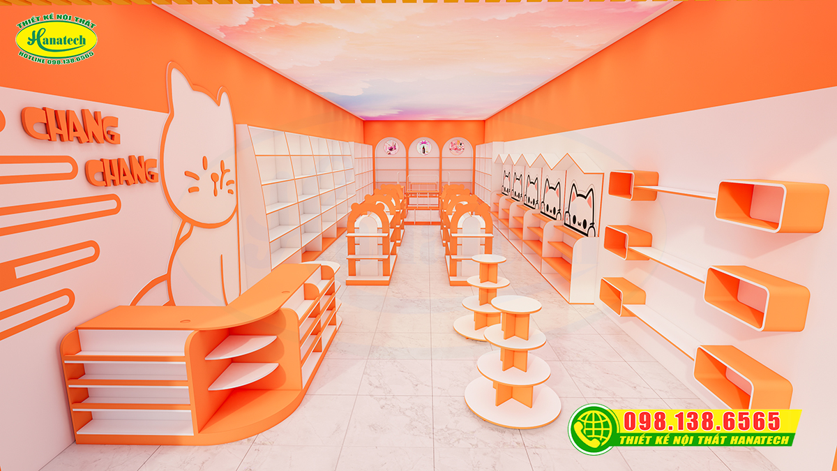 Mẫu thiết kế showroom mỹ phẩm sang đẹp, tối ưu chi phí đầu tư