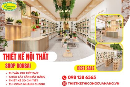 Thiết kế cửa hàng cây cảnh đẹp, kinh doanh hiệu quả