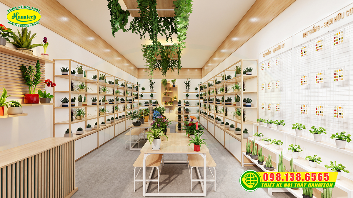 Thiết kế cửa hàng cây cảnh đẹp, kinh doanh hiệu quả