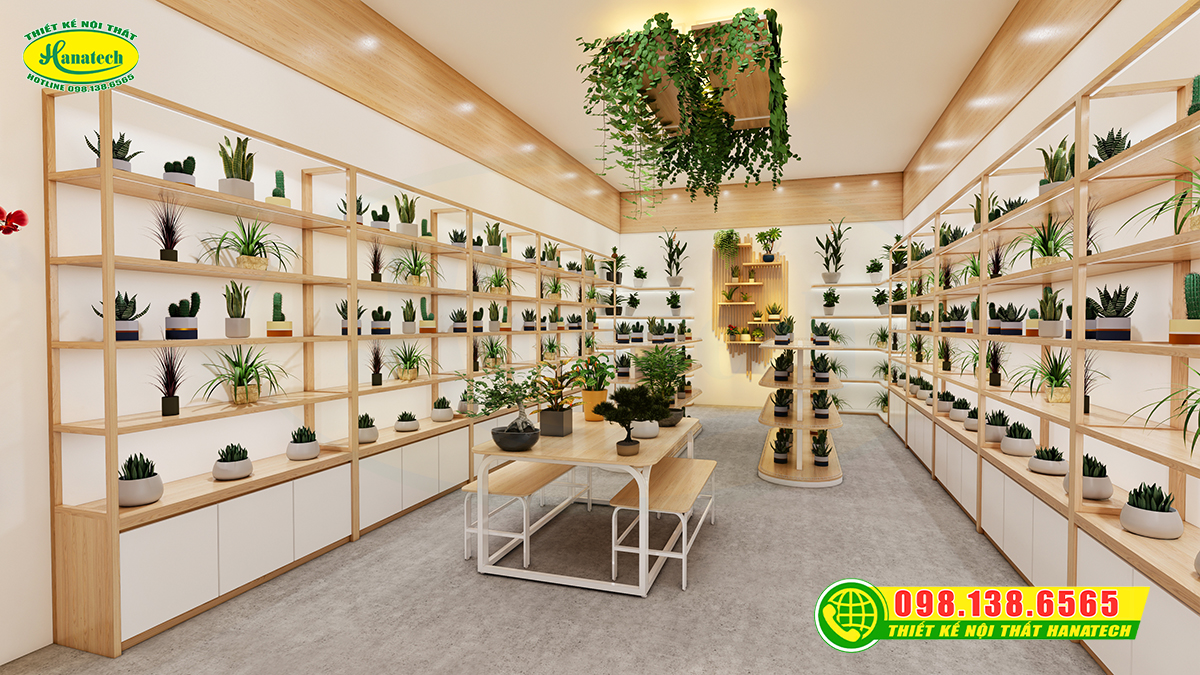 Thiết kế cửa hàng cây cảnh đẹp, kinh doanh hiệu quả