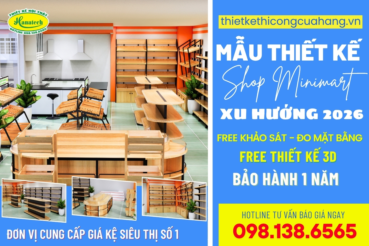 Thiết kế shop minimart