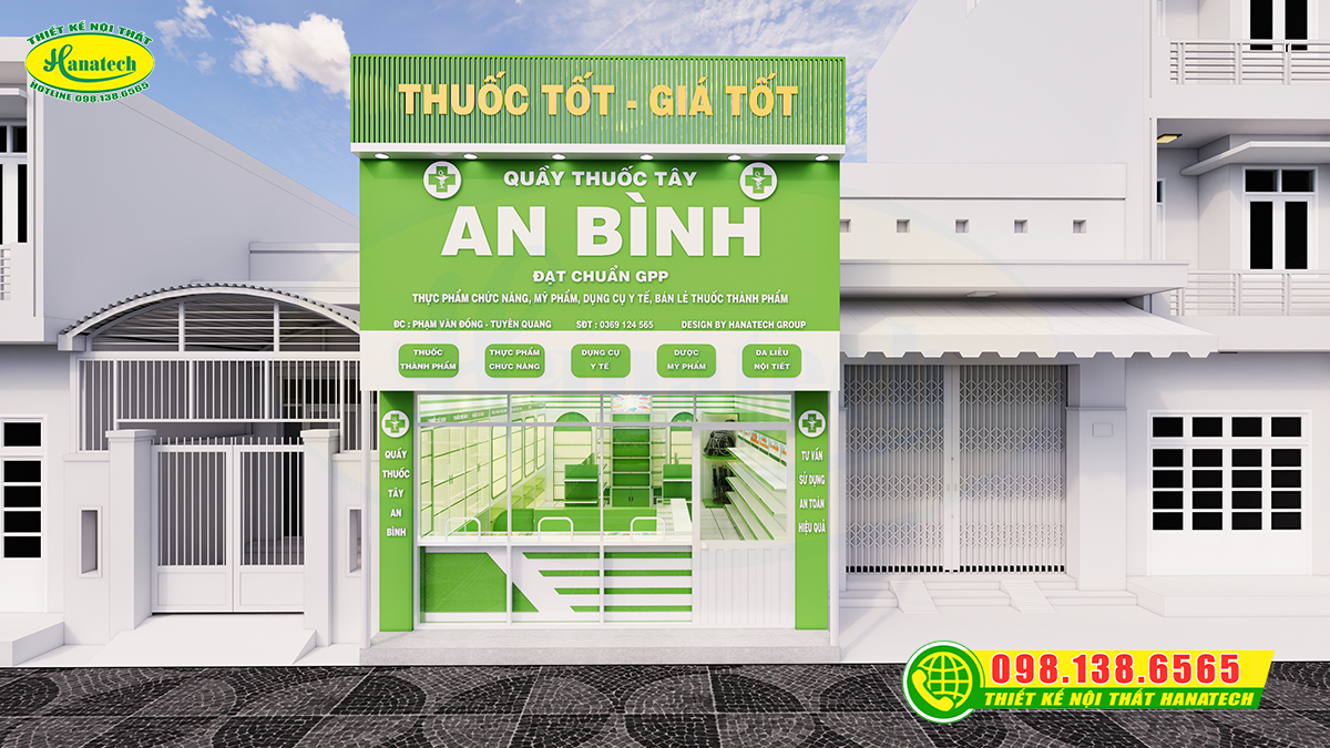 Thiết kế nhà thuốc tại TPHCM