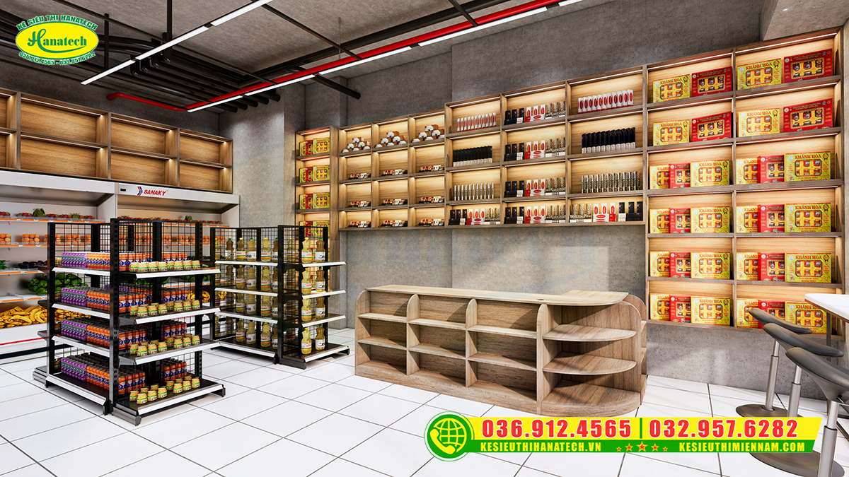 Thiết kế cửa hàng tiện lợi đẹp
