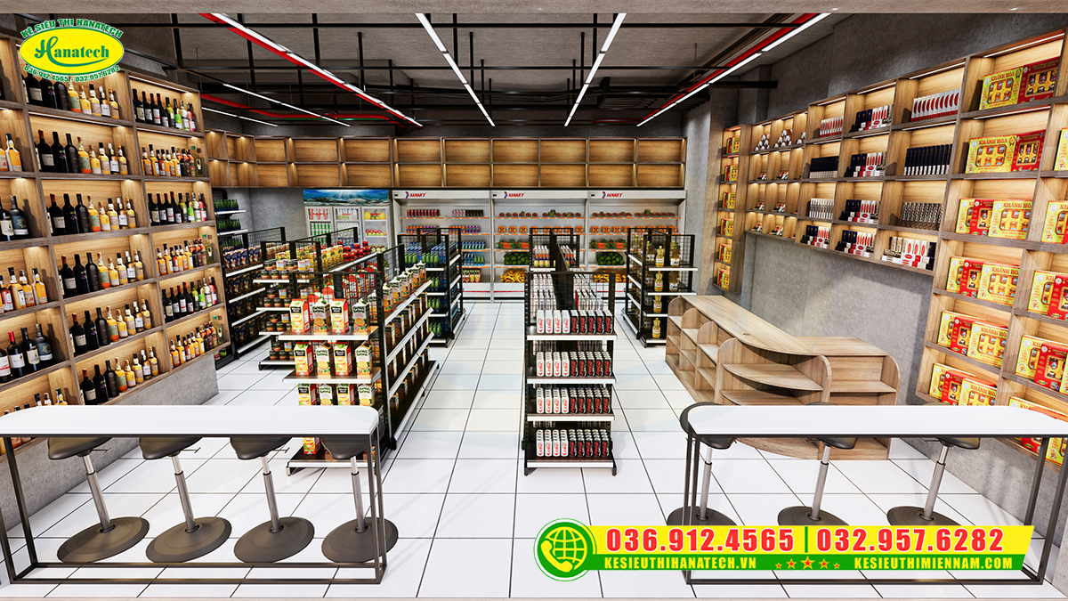Thiết kế cửa hàng tiện lợi đẹp