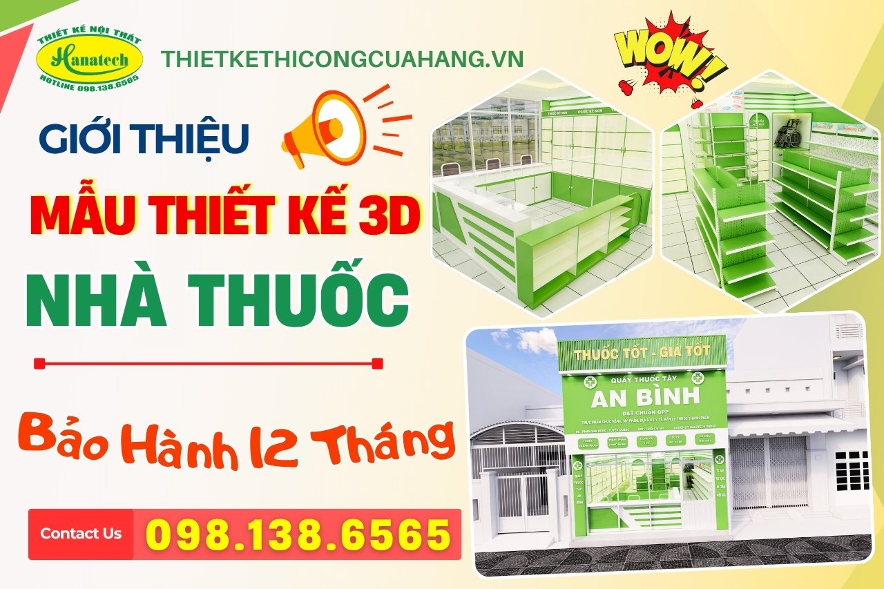 Thiết kế nhà thuốc tại TPHCM