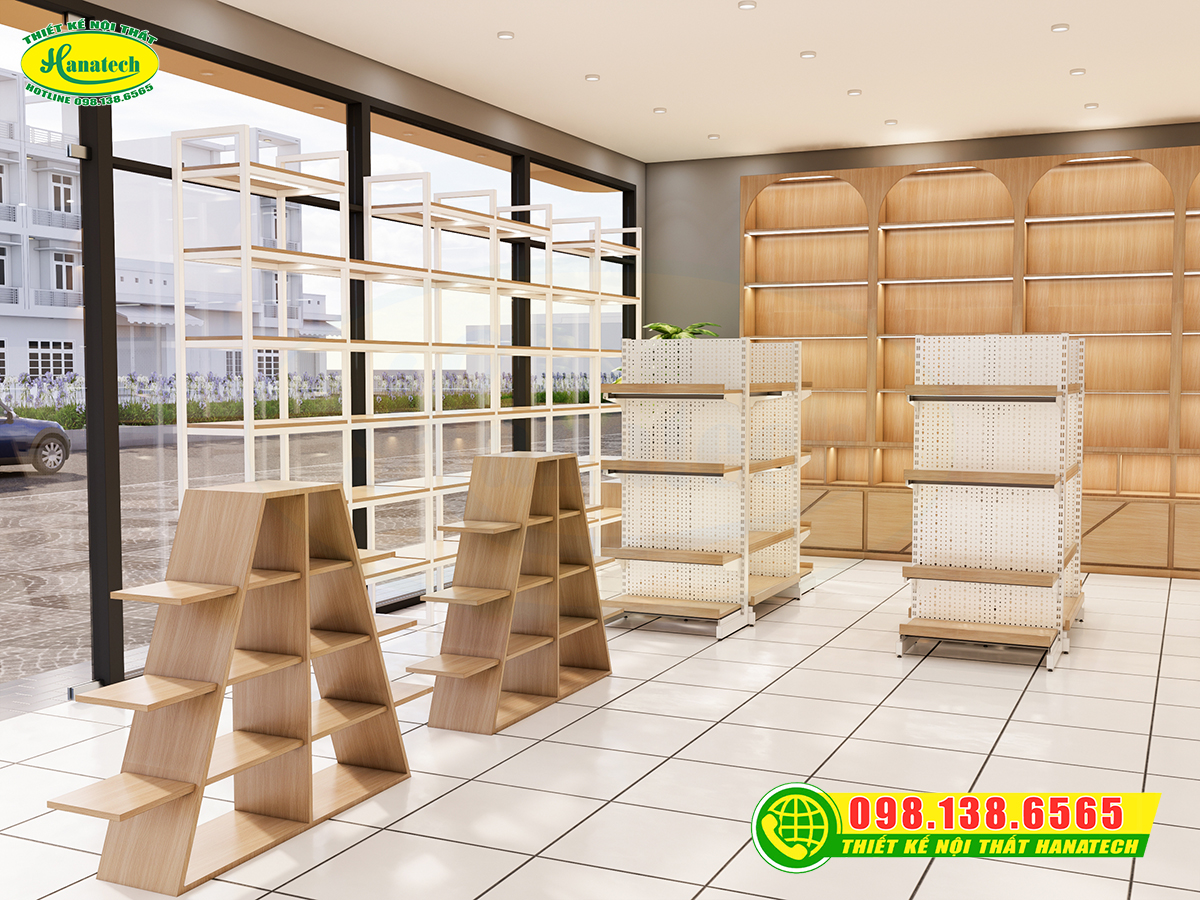 Thiết kế nội thất nhà sách hiện đại, khoa học