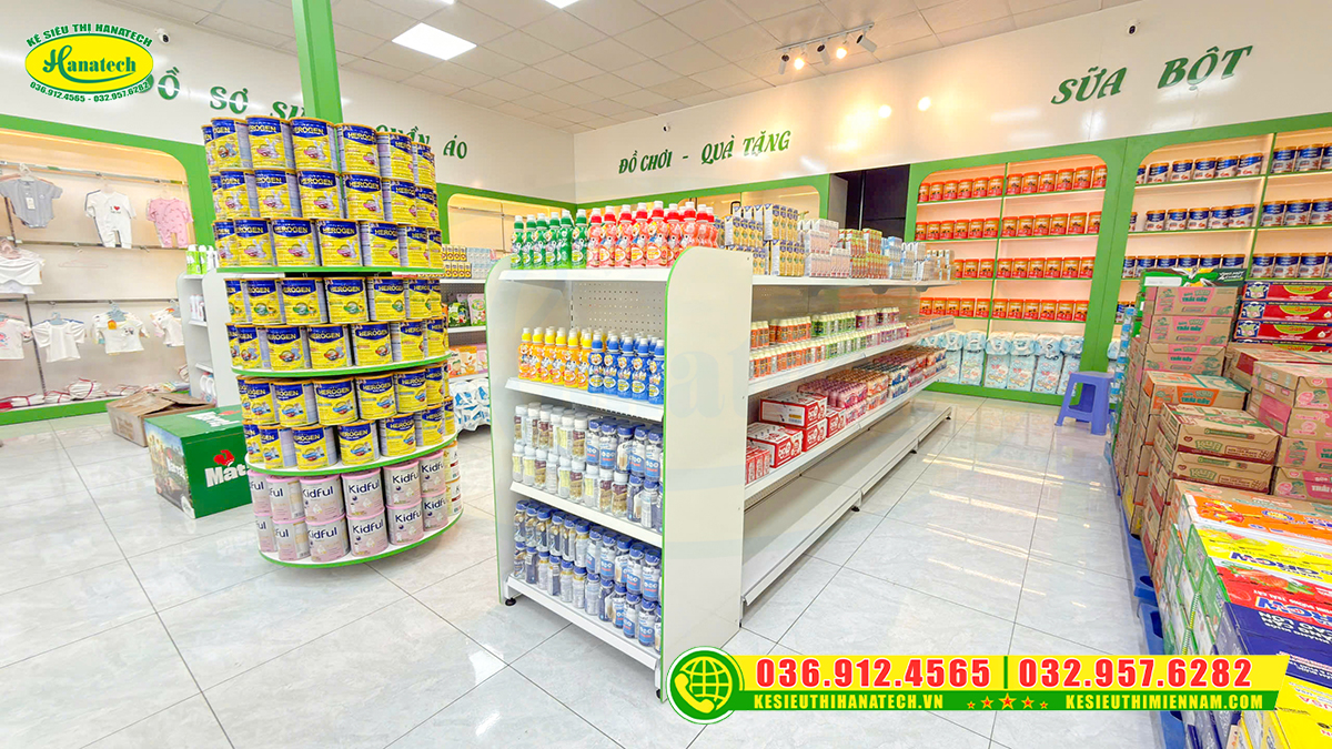 Thiết kế thi công shop sữa tại Đồng Nai