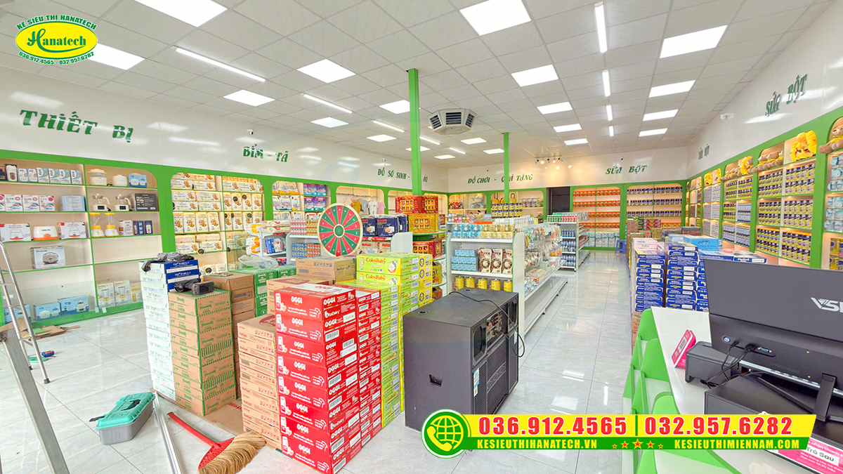 Thiết kế thi công shop sữa tại Đồng Nai