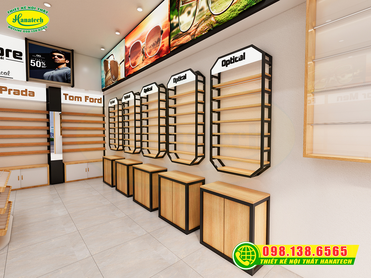 Thiết kế shop mắt kính
