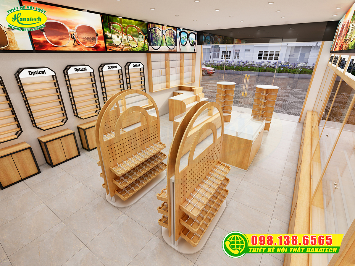 Thiết kế shop mắt kính